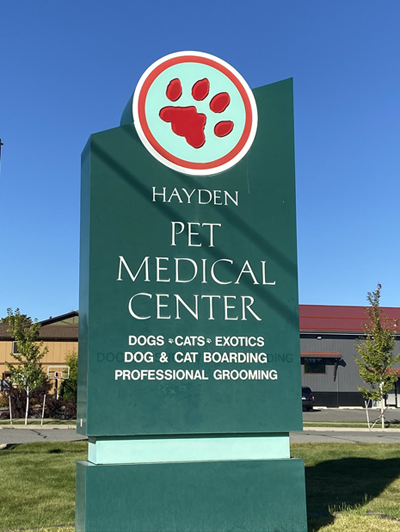 Hayden Pet Medical Center sign